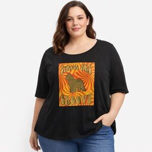 Briard Dogs Are Groovy Tee Tshirt 2X Pets Funny Animal